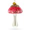 Fly Agaric Amanita Mushroom Blown Glass Christmas Ornament